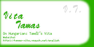 vita tamas business card